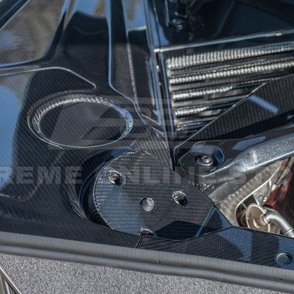 Chevrolet Corvette C8 DRY CARBON FIBER Engine Bay Struct Covers