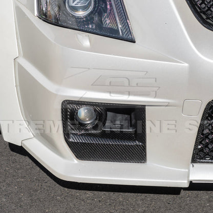 2009-15 Cadillac CTS-V Dry Carbon Fiber Front Fog Light Cover
