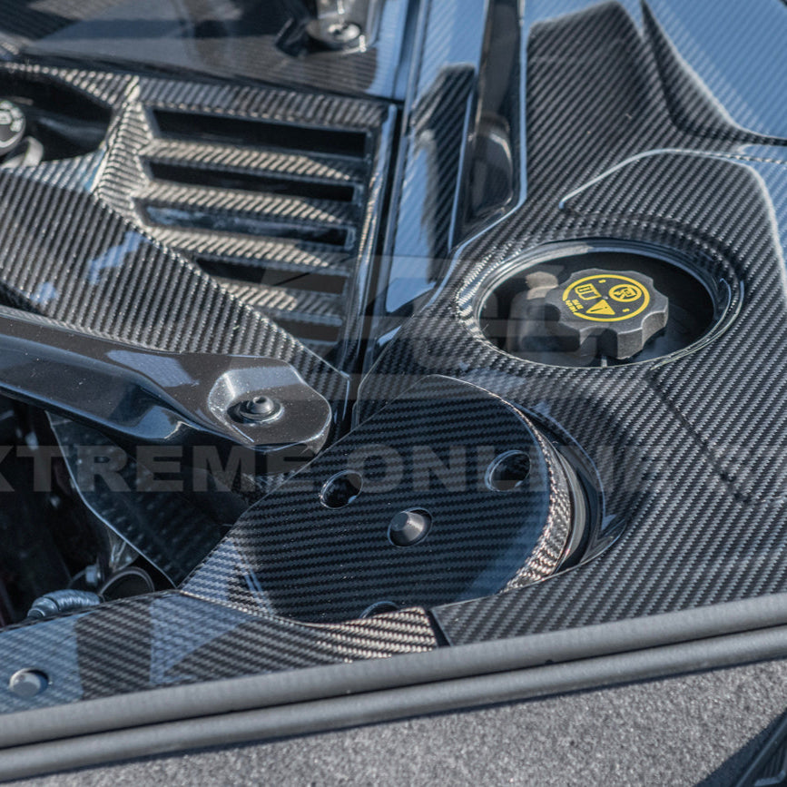 Chevrolet Corvette C8 DRY CARBON FIBER Engine Bay Struct Covers
