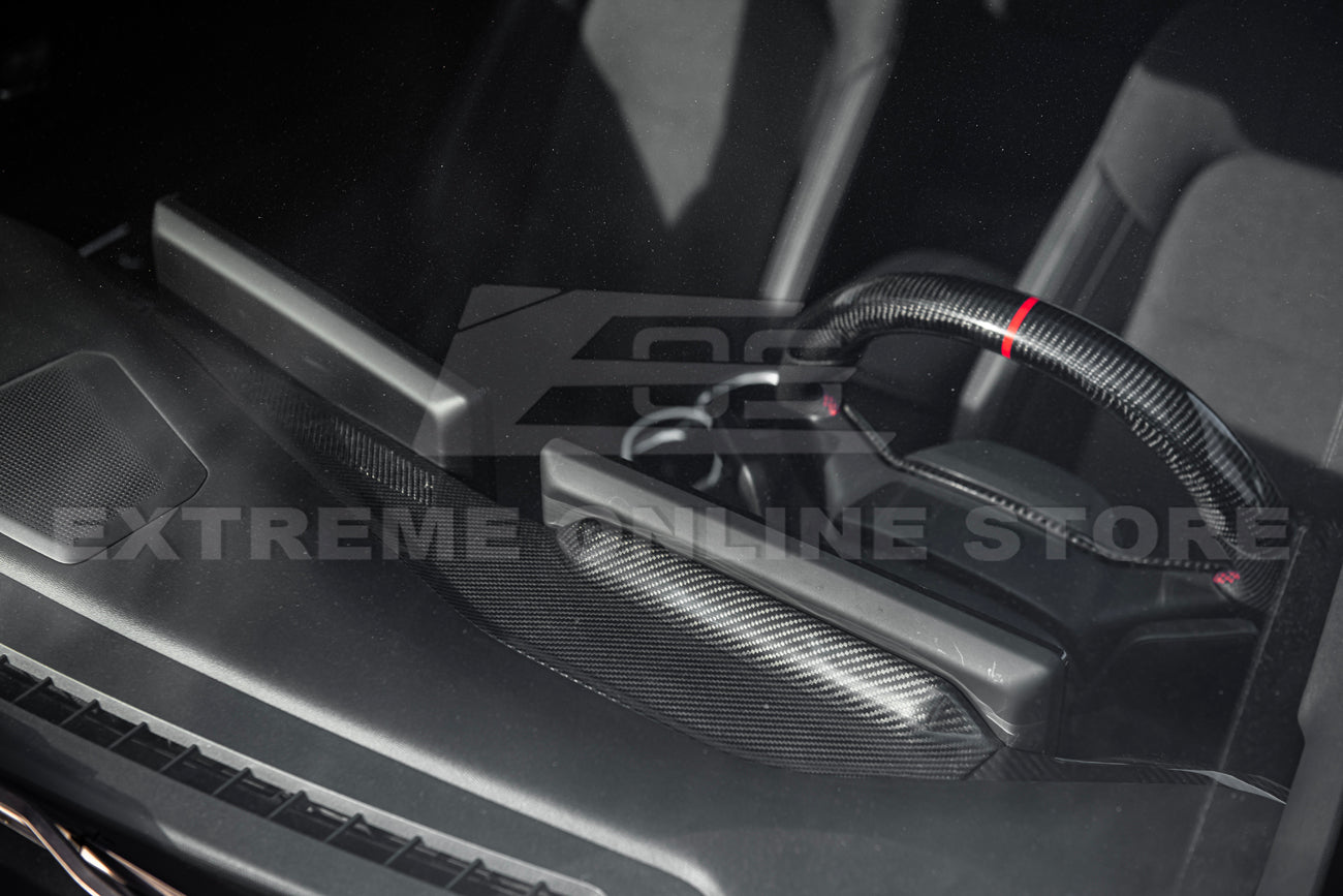 2024-Up Ford Mustang Interior DRY CARBON FIBER Dashboard Trim