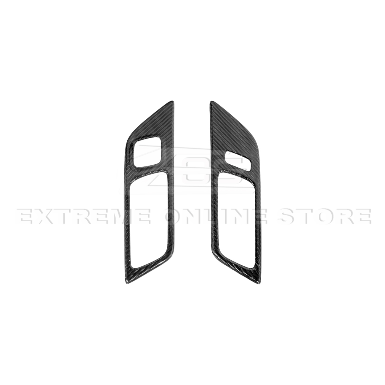 2015-Up Ford Mustang DRY CARBON FIBER Door Handle Panel Cover