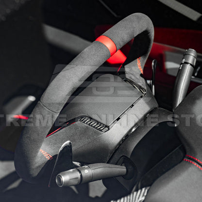 Corvette C8 DRY CARBON FIBER Steering Wheel Trim Cover