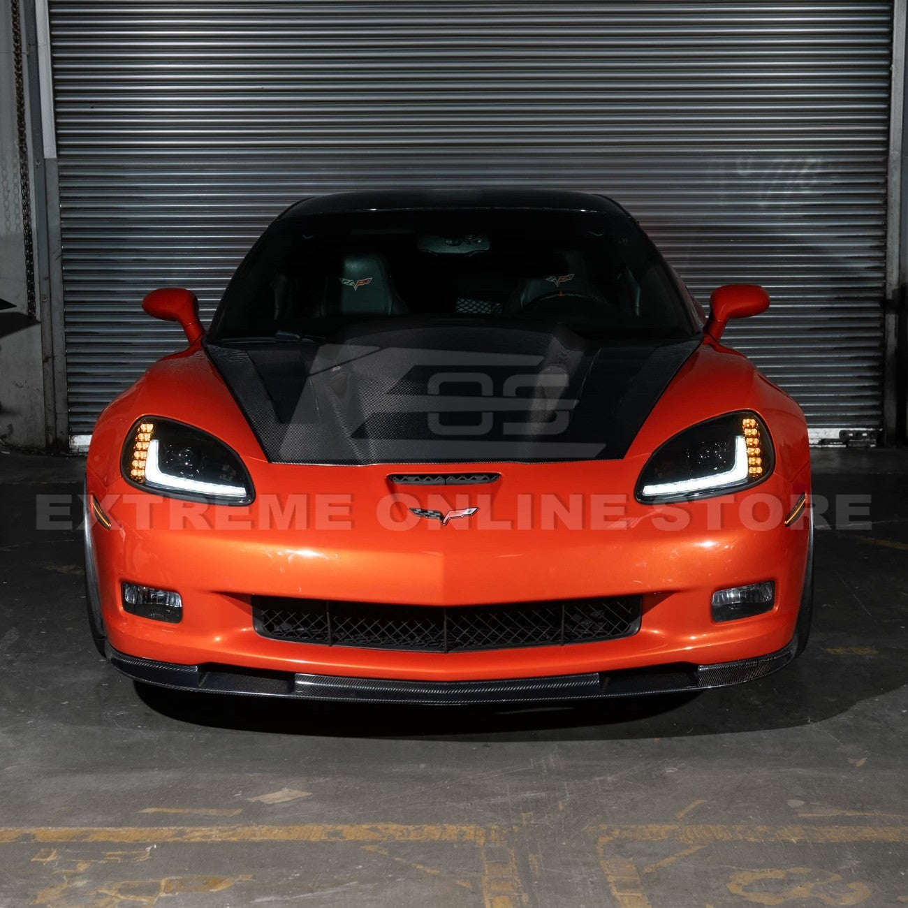 2005-13 Corvette C6 l C7 Style Projector LED Sequential Signal Turn Headlights