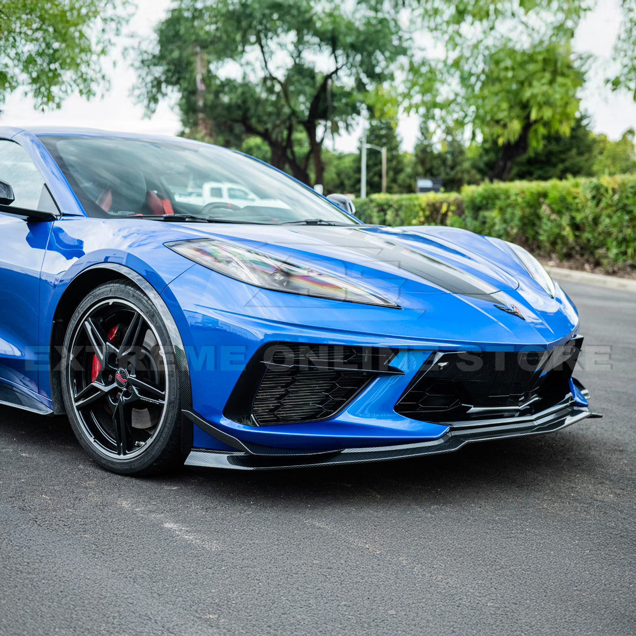 Corvette C8 Stingray DRY CARBON FIBER Front Splitter [Z06 / Z07 Conversion Package]