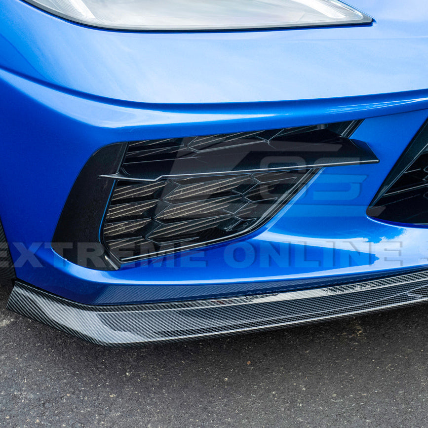 Corvette C8 Stingray DRY CARBON FIBER Front Splitter [Z06 / Z07 Conversion Package]