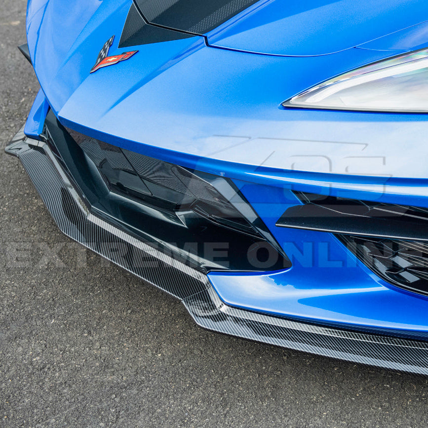 Corvette C8 Stingray DRY CARBON FIBER Front Splitter [Z06 / Z07 Conversion Package]