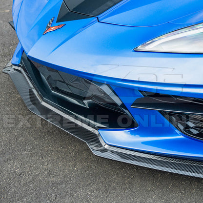 Corvette C8 Stingray DRY CARBON FIBER Front Splitter [Z06 / Z07 Conversion Package]