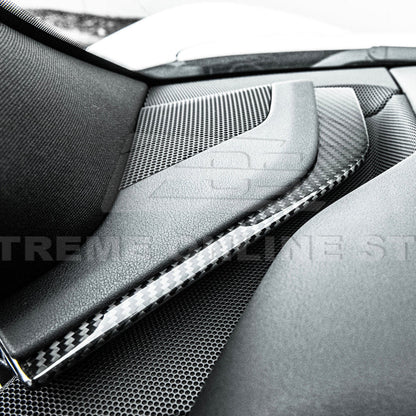 Corvette C8 DRY CARBON FIBER Upper Dash Pad Trim Kit