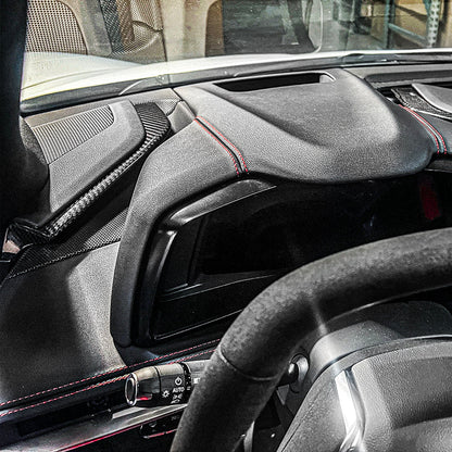 Corvette C8 DRY CARBON FIBER Upper Dash Pad Trim Kit