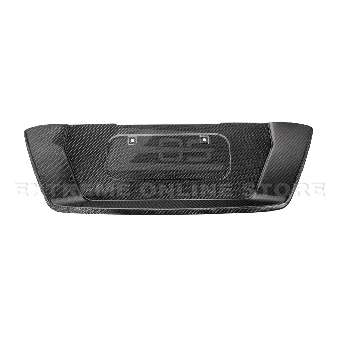 Corvette C8 Z06 DRY CARBON FIBER License Plate Backing