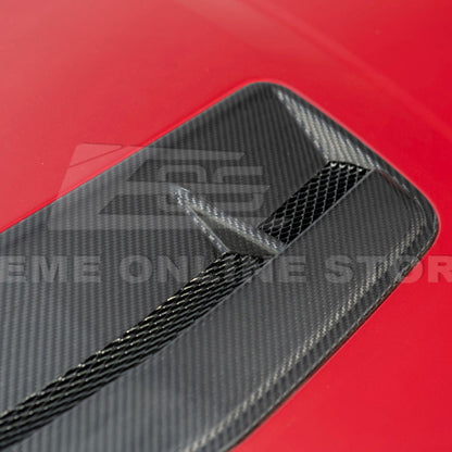 2024-Up Ford Mustang EOS Performance Dry CARbon Fiber Front Hood Vent Insert Cover