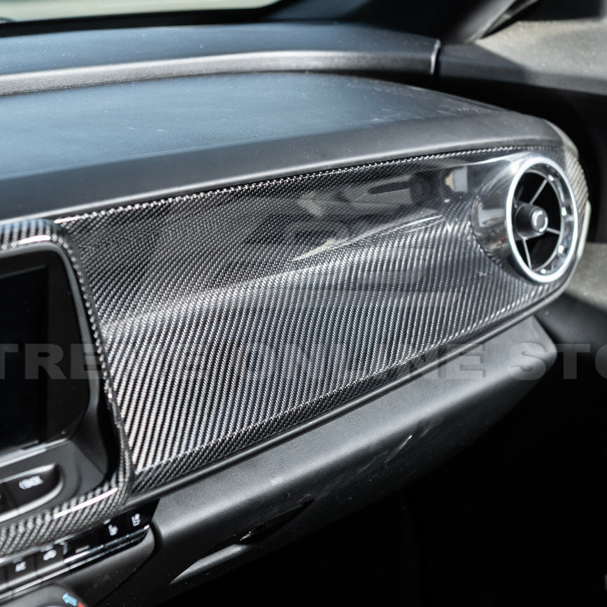 2016-24 Camaro Dry Carbon Fiber Dashboard Instrument Panel Cover Replacement