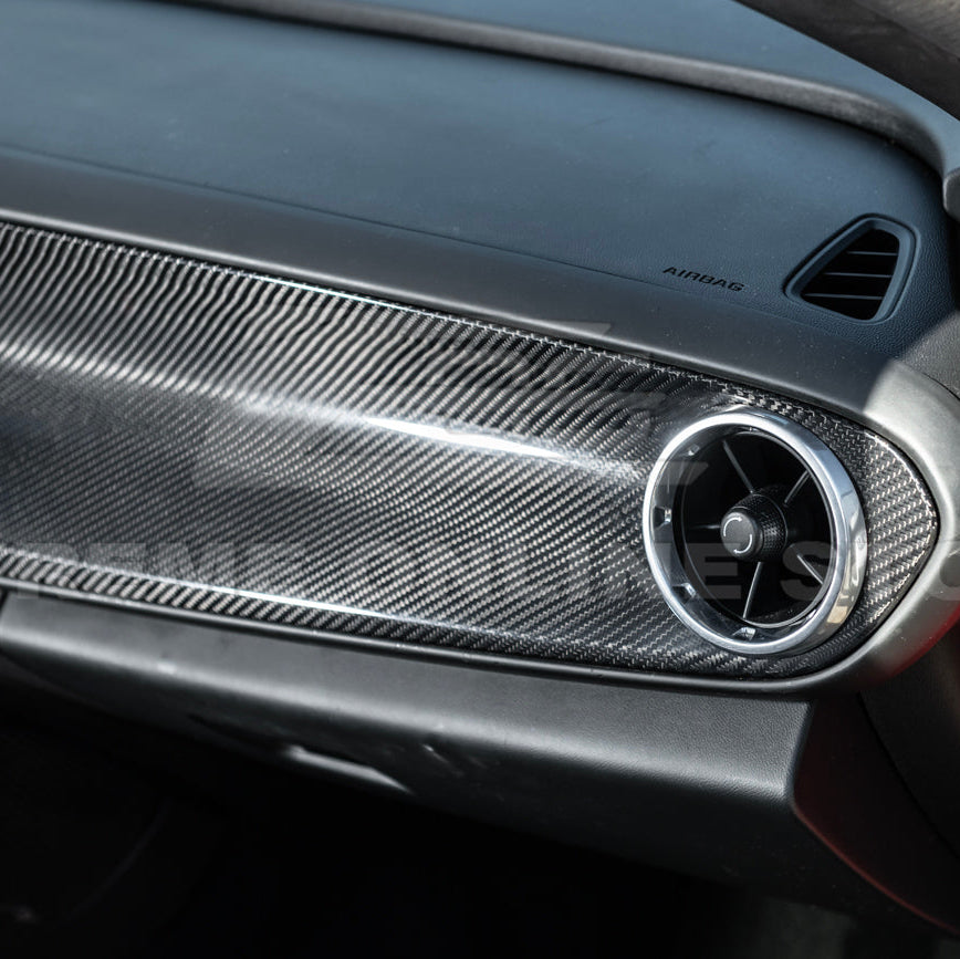 2016-24 Camaro Dry Carbon Fiber Dashboard Instrument Panel Cover Replacement