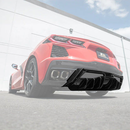 Corvette C8 Rear Bumper Add-On Diffuser Splitter Lip