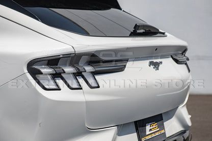 2021+ Ford Mustang Mach-E DRY Carbon Fiber Rear Tail Light Bezel Cover