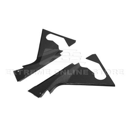 Chevrolet Corvette C8 DRY CARBON FIBER Engine Bay Corner Vent Cover