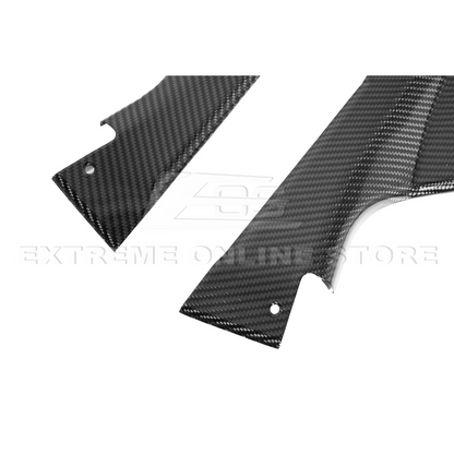 Chevrolet Corvette C8 DRY CARBON FIBER Engine Bay Corner Vent Cover