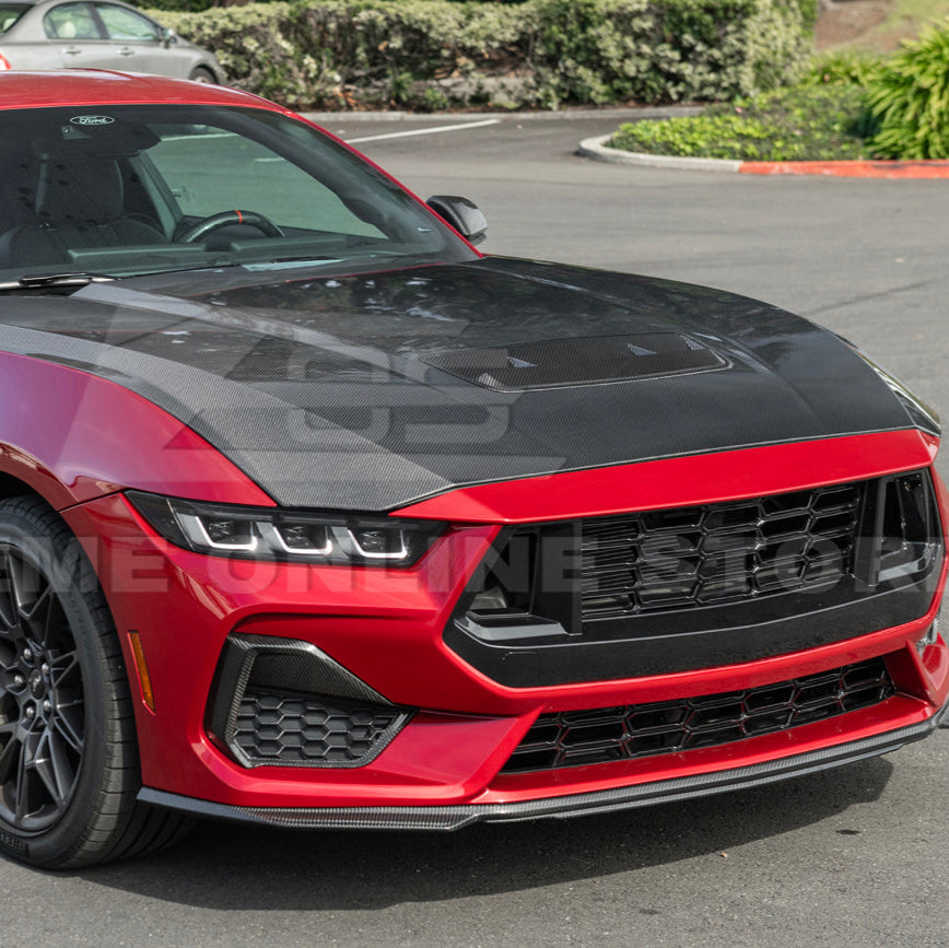 2024-Up Ford Mustang Front Bumper Hood Vented Cover