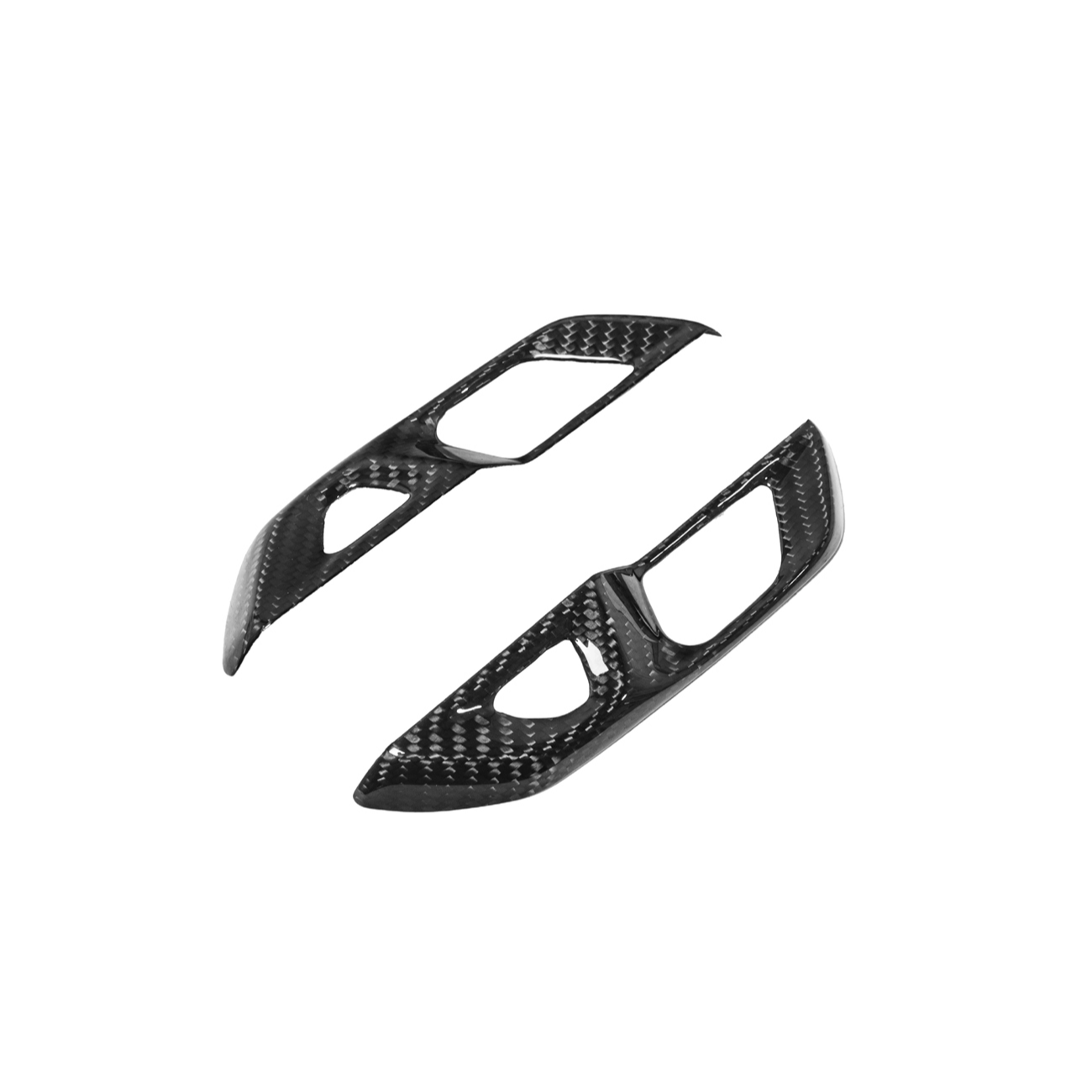 Corvette C8 DRY CARBON FIBER Door Control Button Cover