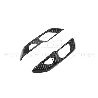 Corvette C8 DRY CARBON FIBER Door Control Button Cover