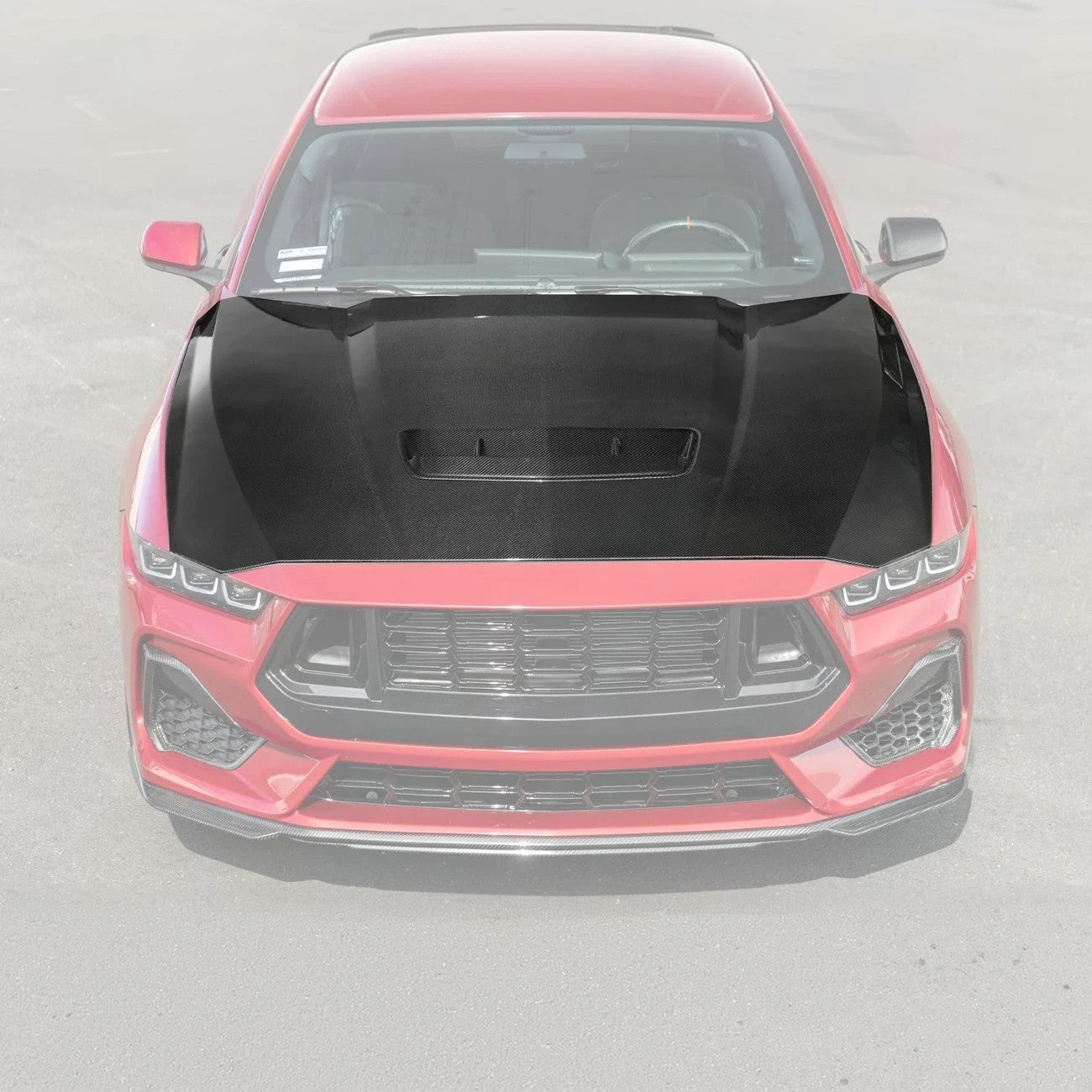 2024-Up Ford Mustang Front Bumper Hood Vented Cover
