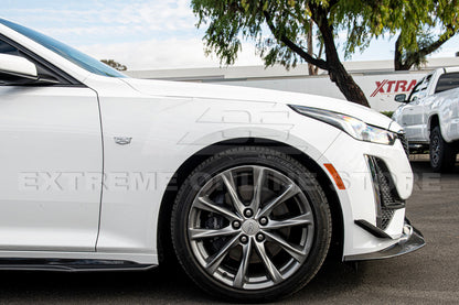 2020-24 Cadillac CT5-V Blackwing Package Style Carbon Fiber Front Lip Splitter Canards