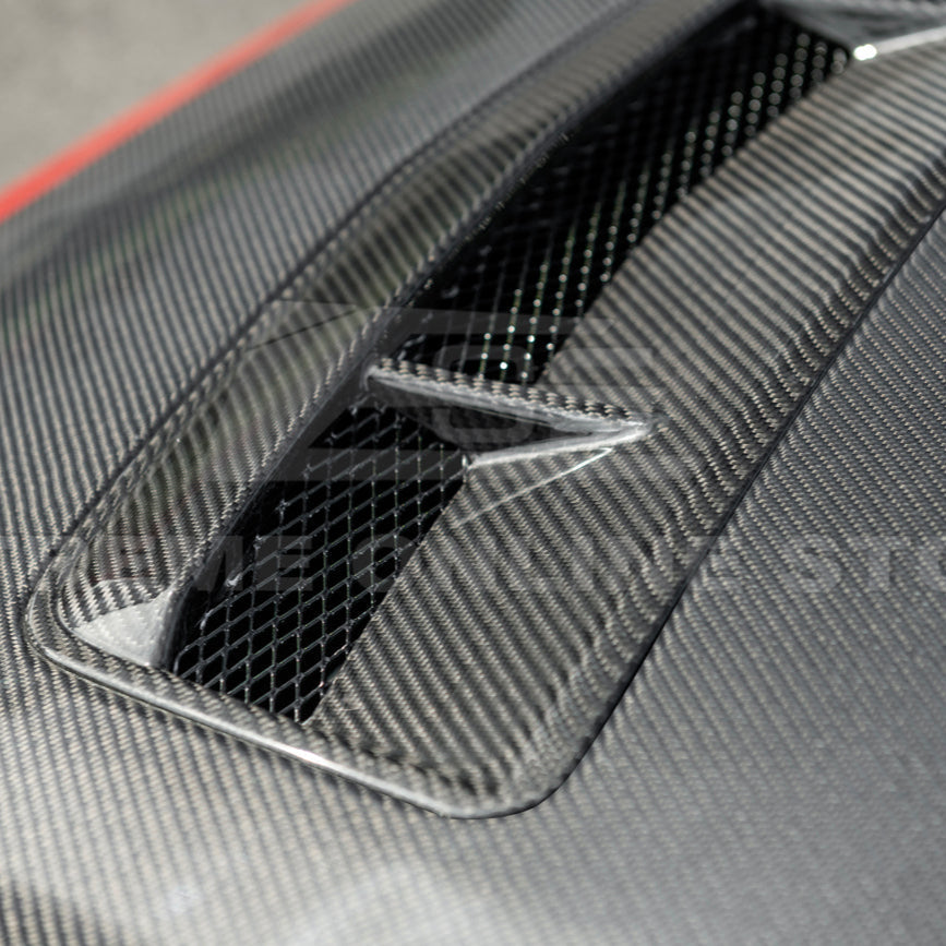 2024-Up Ford Mustang Front Bumper Hood Vented Cover