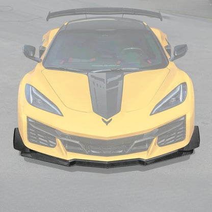 Corvette C8 Z06 / E-Ray DRY CARBON FIBER Front Splitter & Canards [Z07 Extended Package]