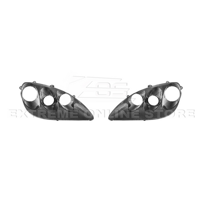 2005-13 Corvette C6 Replacment DRY CARBON FIBER Headlights Housing