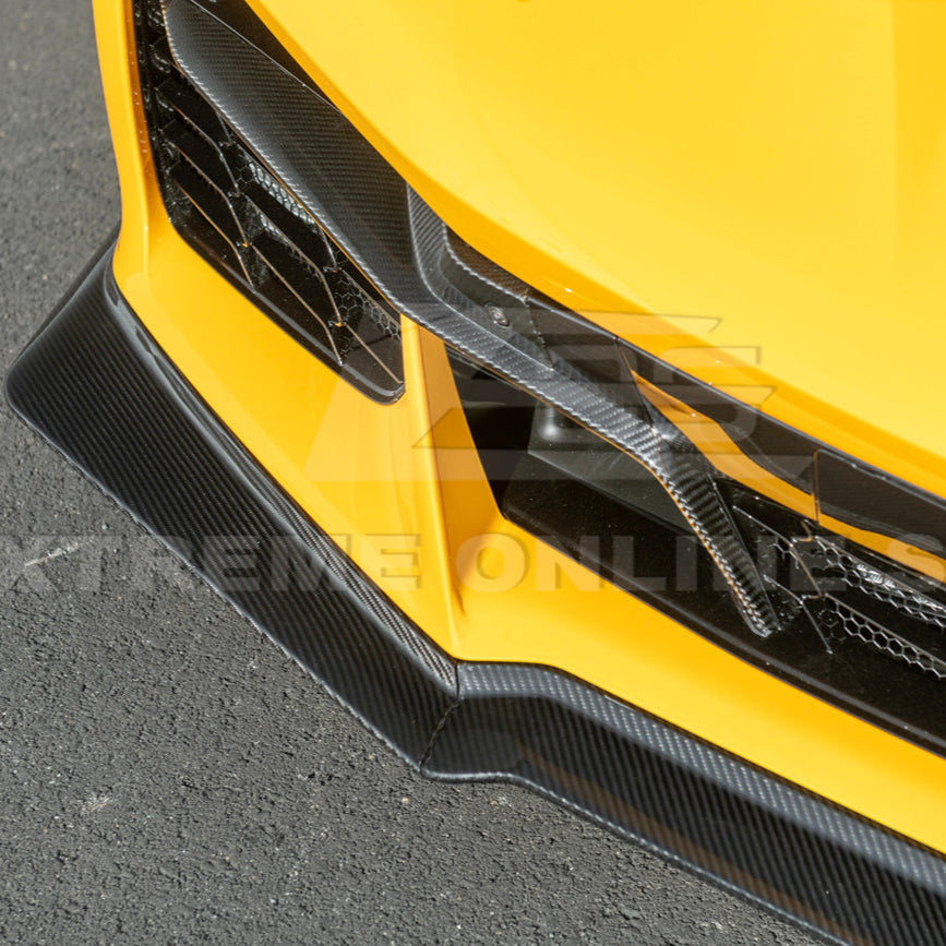 Corvette C8 Z06 / E-Ray DRY CARBON FIBER Front Splitter [Z07 Extended Package]
