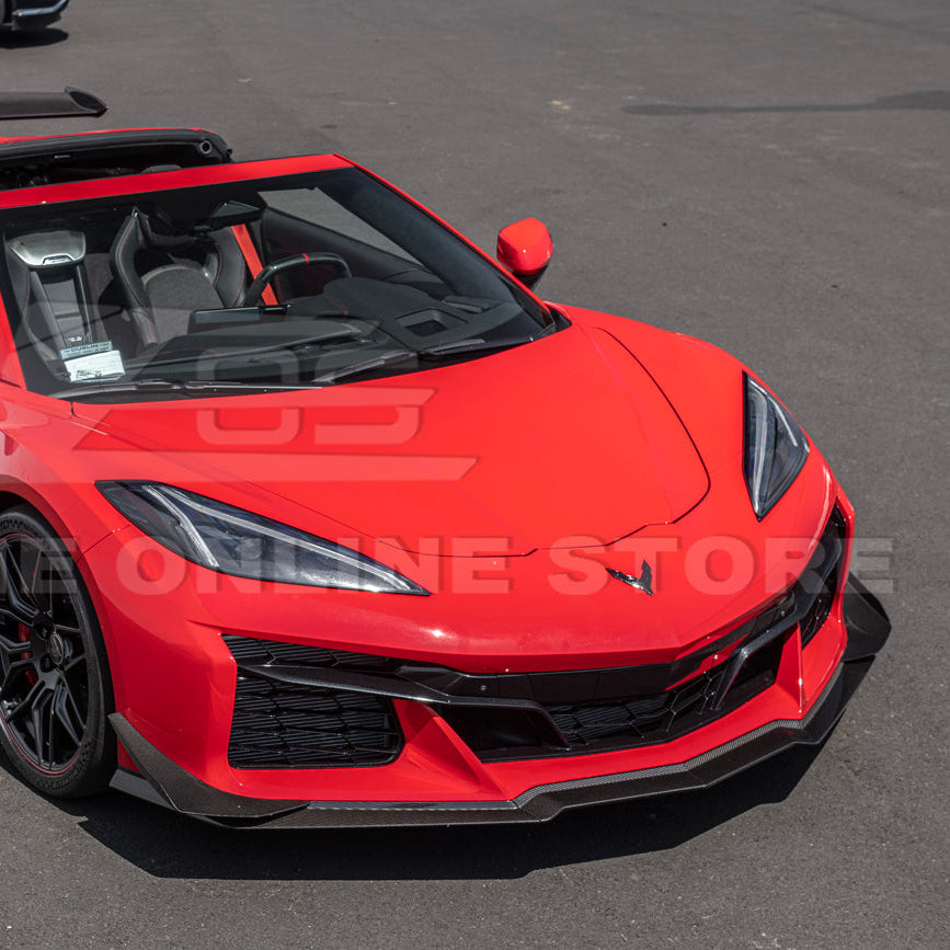 Chevrolet Corvette C8 Z06 / E-Ray DRY CARBON FIBER Front Side Canards