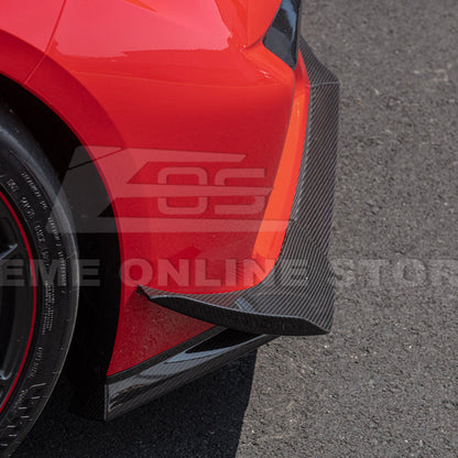 Chevrolet Corvette C8 Z06 / E-Ray DRY CARBON FIBER Front Side Canards