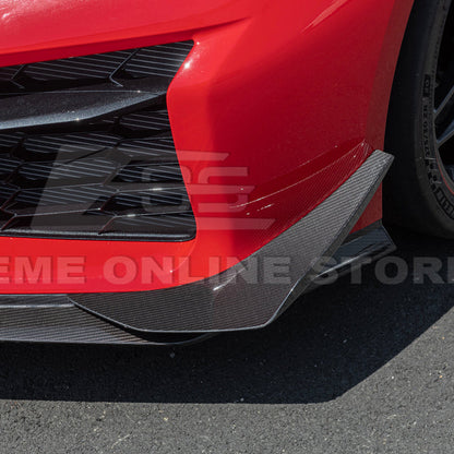 Chevrolet Corvette C8 Z06 / E-Ray DRY CARBON FIBER Front Side Canards