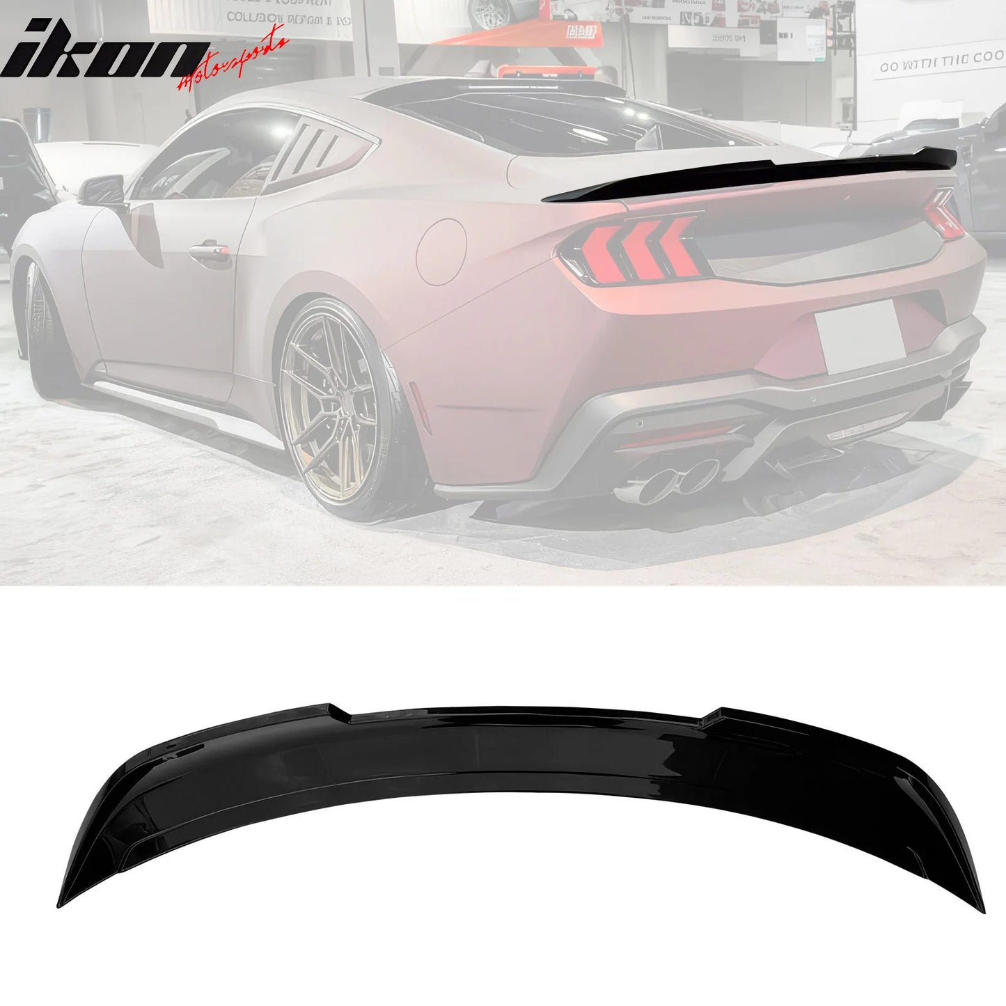 2024+ Ford Mustang Coupe DECK Style Trunk Spoiler Wing ABS