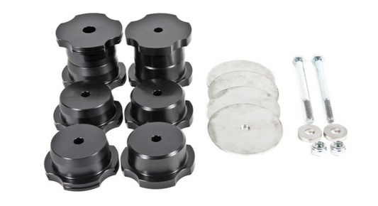 BMR 16-17 6th Gen Camaro Rear Cradle Bushing Kit (Delrin) - Black