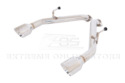 2014-Up Infiniti Q50 Muffler Delete Axle Back 4.5" Dual Tips Exhaust