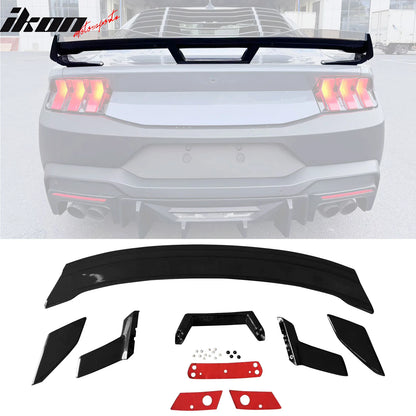 2024+ Ford Mustang Coupe Dark Horse Gloss Black Trunk Spoiler ABS