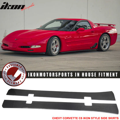 1997-2004 Chevy Corvette Side Skirts Carbon Fiber