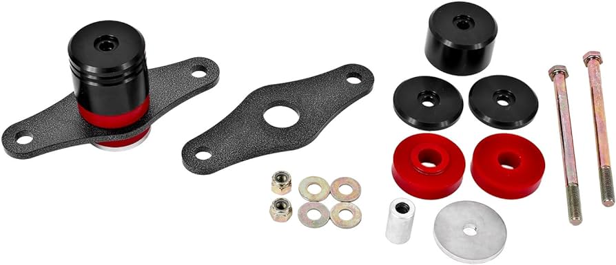 BMR 15-17 S550 Ford Mustang Motor Mount Kit (Polyurethane) - Black Anodized