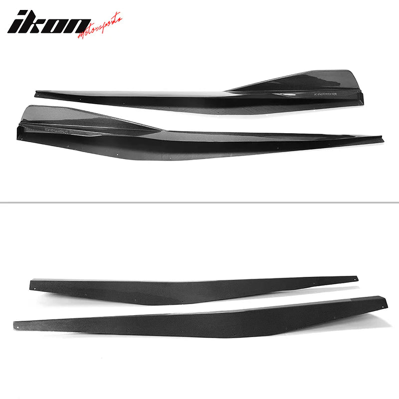 2020-2023 Chevy Corvette C8 5VM Style Carbon Fiber CF Side Skirts 2PCS