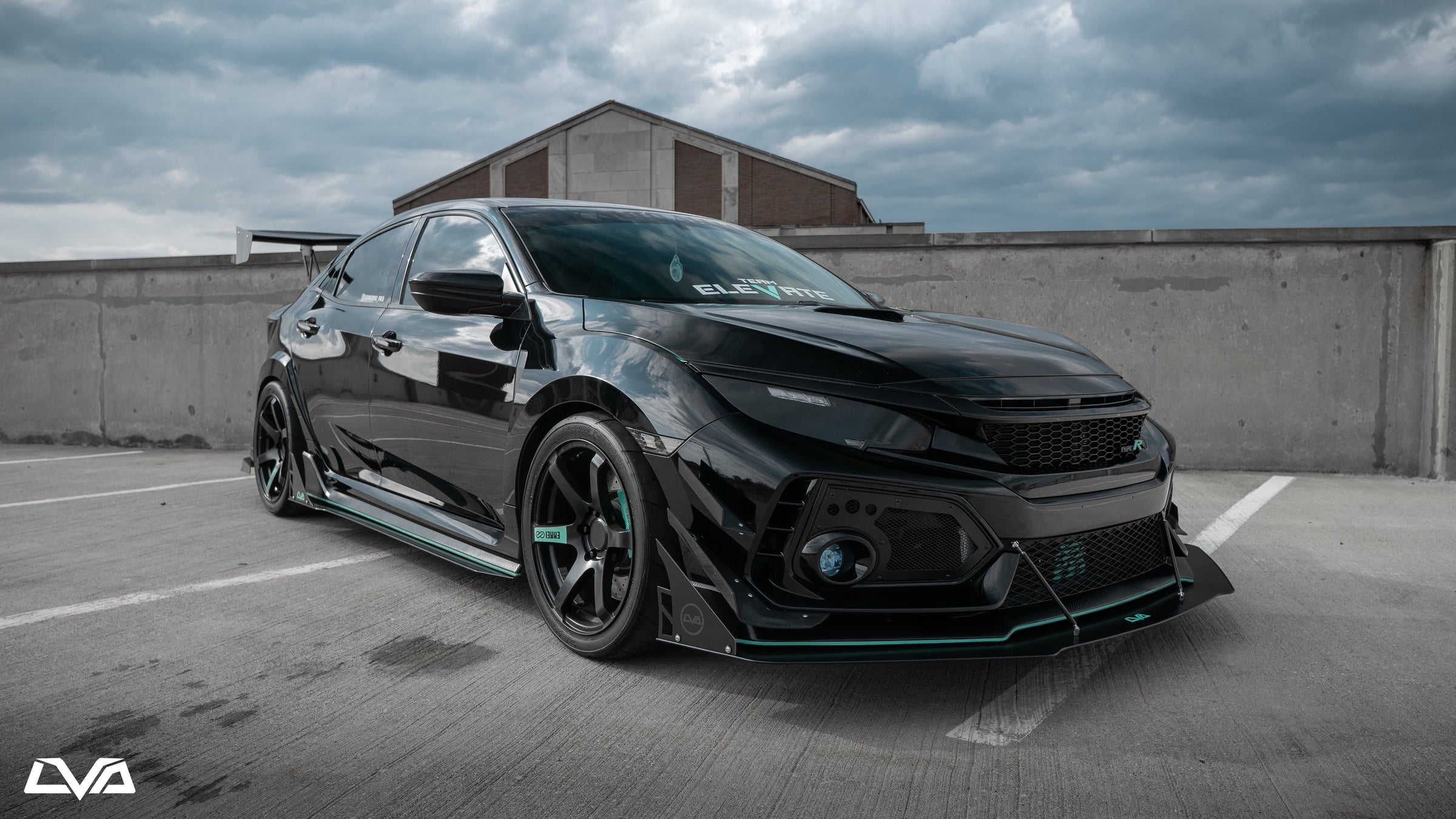 2017-2021 Honda Civic Type R FK8 Front Splitter - LVA