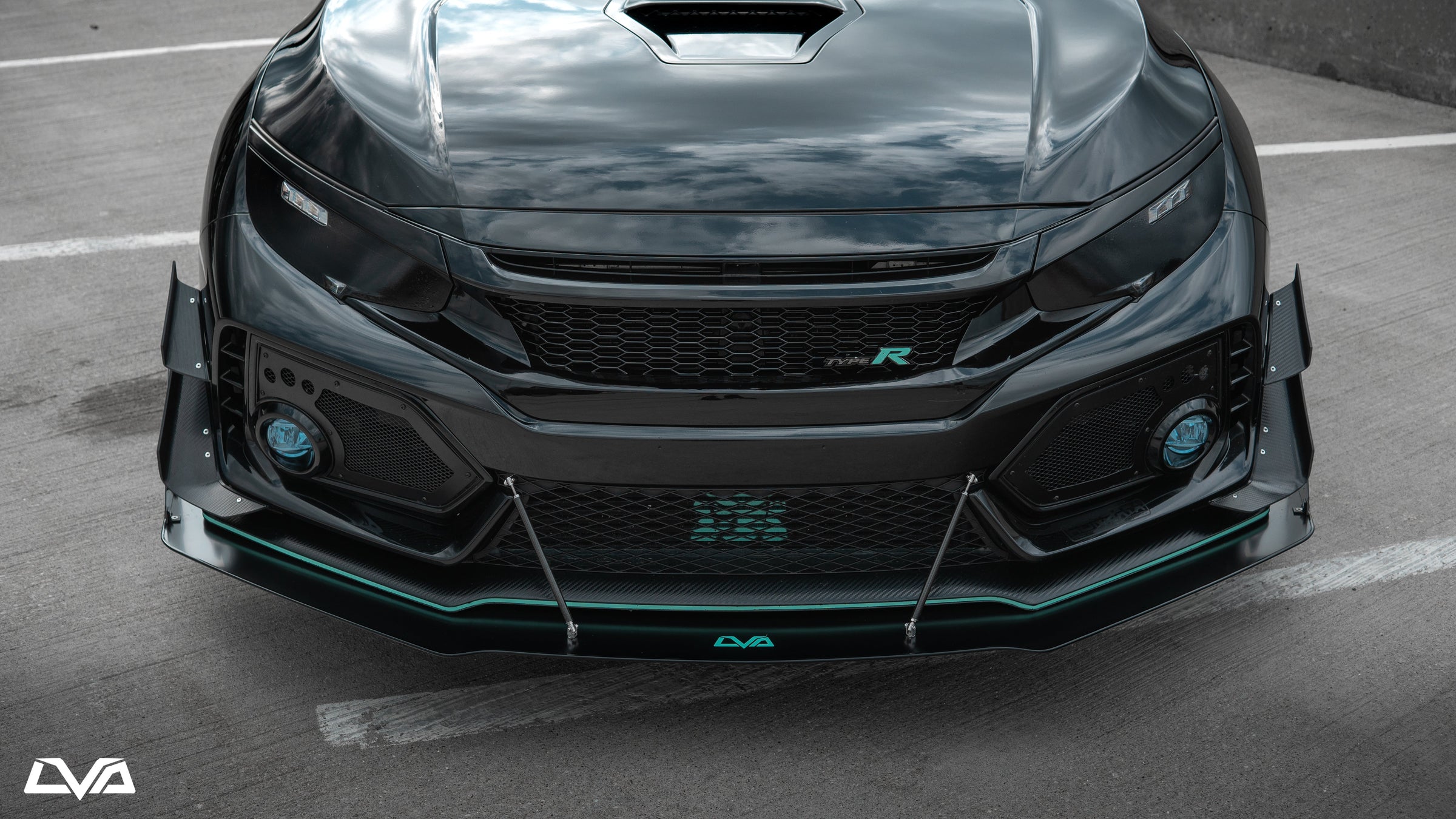 2017-2021 Honda Civic Type R FK8 Front Splitter - LVA