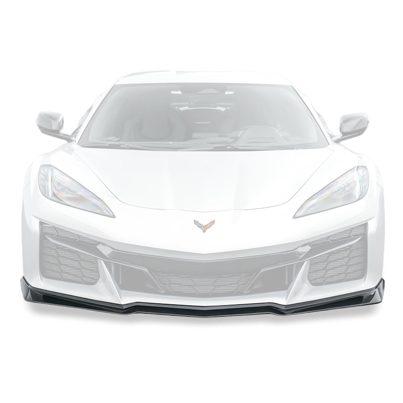 Corvette C8 Z06 / E-Ray DRY CARBON FIBER Front Splitter [Z07 Extended One-Piece Package]