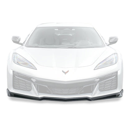 Corvette C8 Z06 / E-Ray DRY CARBON FIBER Front Splitter [Z07 Extended One-Piece Package]