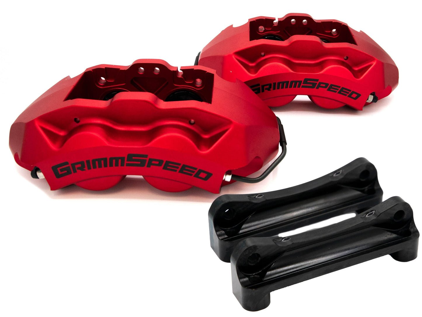 GrimmSpeed 4-Piston Brake Caliper Kit (316mm Rotor) - Red - 2022-2025 Subaru WRX (VB)