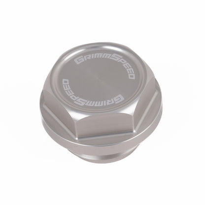 GrimmSpeed Version 2 Bolt Oil Cap (Silver) - Subaru Universal