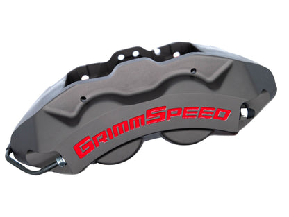 GrimmSpeed 4-Piston Brake Caliper Kit (340mm Rotor) - Gunmetal Gray - 2013-2025 Scion FR-S / Subaru BRZ / Toyota GR86