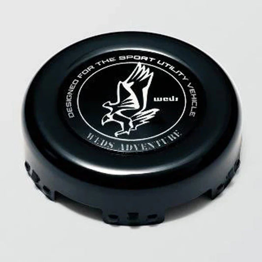 WEDS BLACK ADVENTURE LOW HEIGHT FRONT CENTER CAPS ( SET OF 4 )