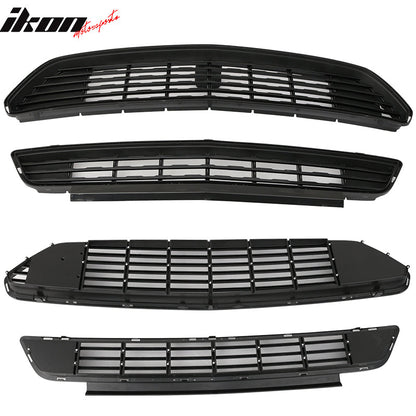 2015-2017 Ford Mustang Front Upper And Lower Grille Grill