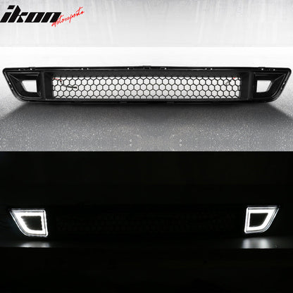 2015-2017 Ford Mustang Front Lower Grille With Smoked DRL LED Light